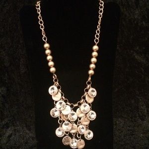 BOMBSHELL Gold/Crystal Necklace by Premier Designs